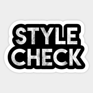 Style Check Sticker